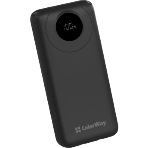 Батарея универсальная ColorWay 20 000 mAh EnergyPlus PD/18W, QC3.0/22.5W, Black (CW-PB200LPB4BK-PDD)