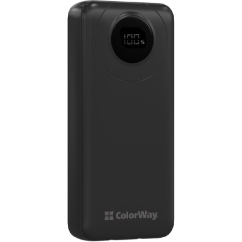 Батарея универсальная ColorWay 20 000 mAh EnergyPlus PD/18W, QC3.0/22.5W, Black (CW-PB200LPB4BK-PDD)