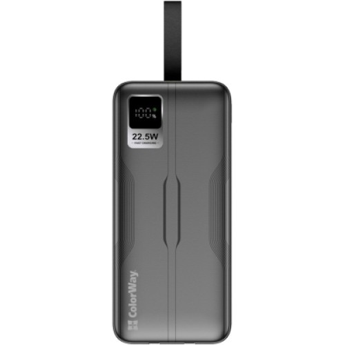 Батарея универсальная ColorWay 50 000 mAh PD/18W, QC3.0/22.5, Digital Display, Black (CW-PB500LPC5BK-PDD)