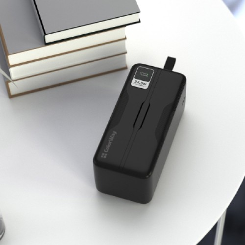 Батарея универсальная ColorWay 50 000 mAh PD/18W, QC3.0/22.5, Digital Display, Black (CW-PB500LPC5BK-PDD)