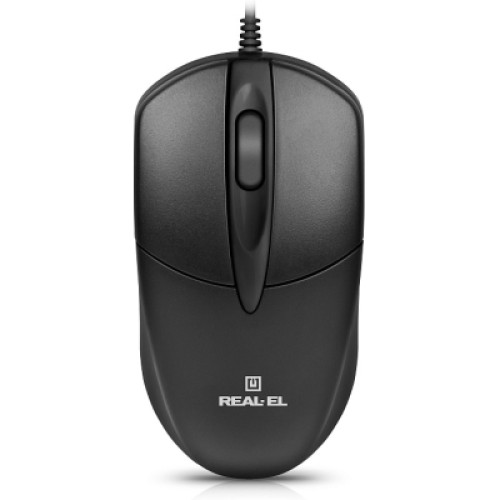 Мышка REAL-EL RM-214 USB Black (EL123200039)