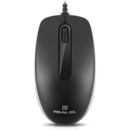 Мышка REAL-EL RM-217 USB Black/Gray (EL123200038)