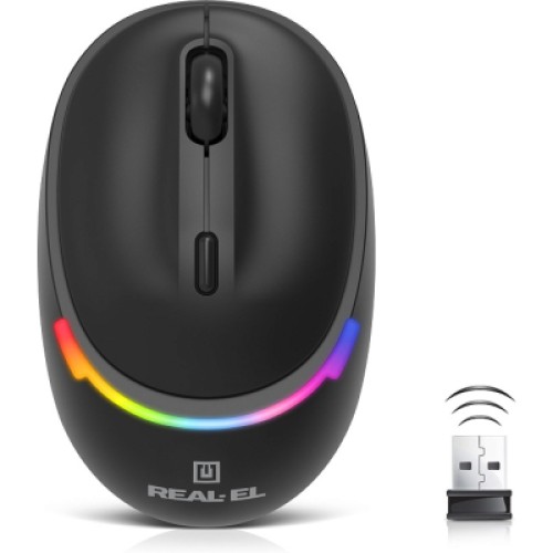Мышка REAL-EL RM-440W Wireless/Bluetooth Black (EL123200045)