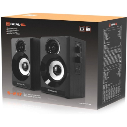 Акустическая система REAL-EL S-217 Black (EL121200013)
