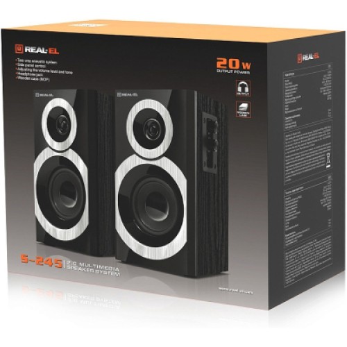 Акустическая система REAL-EL S-245 Black (EL121200015)