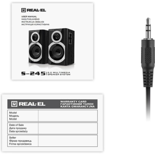 Акустическая система REAL-EL S-245 Black (EL121200015)