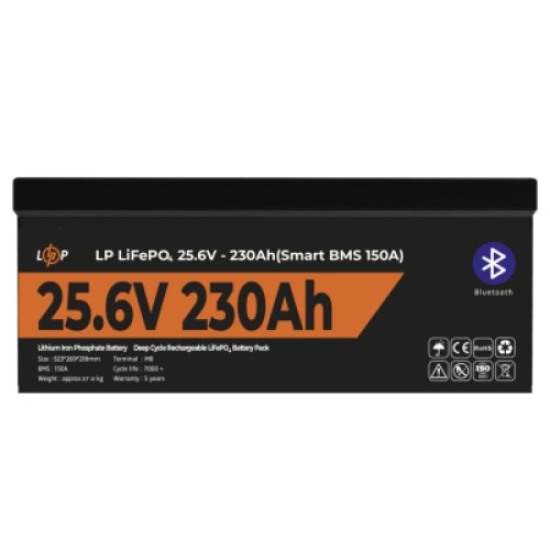 Батарея LiFePo4 LogicPower 25.6V - 230Ah (5888Wh) (30384)