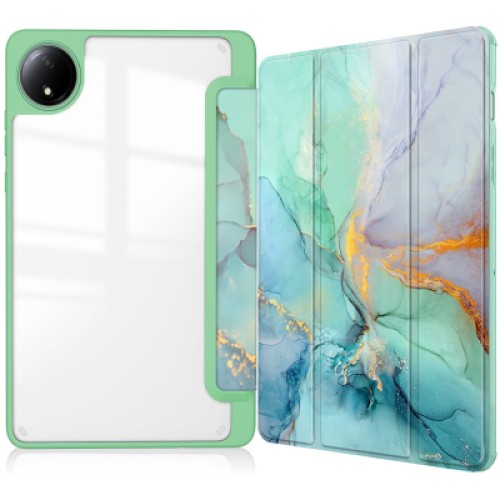 Чехол для планшета BeCover Soft Edge TPU Xiaomi Redmi Pad SE 8.7" Green Marble (712574)