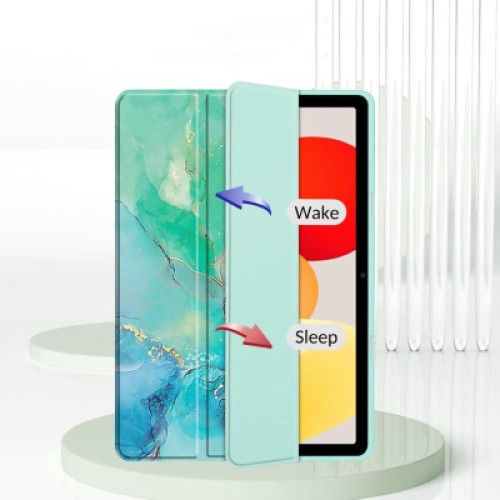 Чехол для планшета BeCover Soft Edge TPU Xiaomi Redmi Pad SE 8.7" Green Marble (712574)