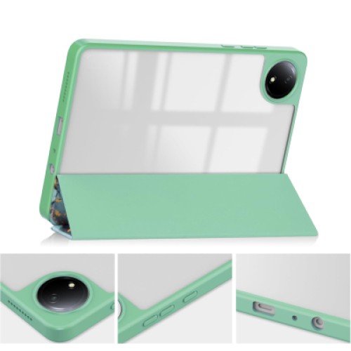Чехол для планшета BeCover Soft Edge TPU Xiaomi Redmi Pad SE 8.7" Green Marble (712574)