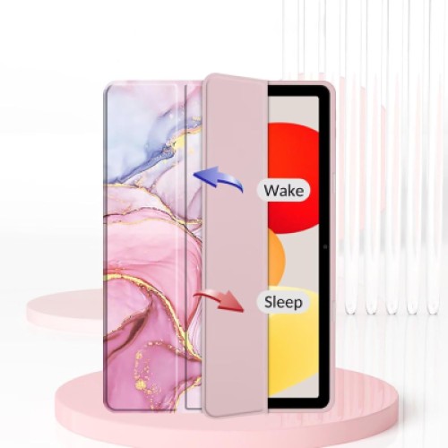 Чехол для планшета BeCover Soft Edge TPU Xiaomi Redmi Pad SE 8.7" Pink Marble (712576)