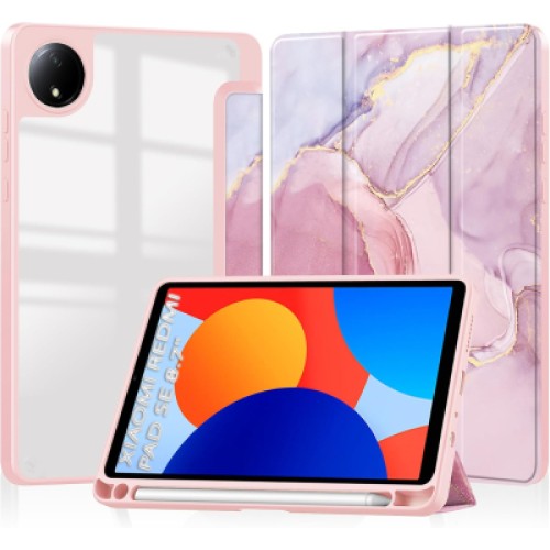 Чехол для планшета BeCover Soft Edge TPU Xiaomi Redmi Pad SE 8.7" Pink Marble (712576)