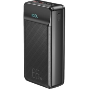 Батарея універсальна XO 30000mAh, PD/65W for laptop, QC/22.5W, black (PR201_Black)