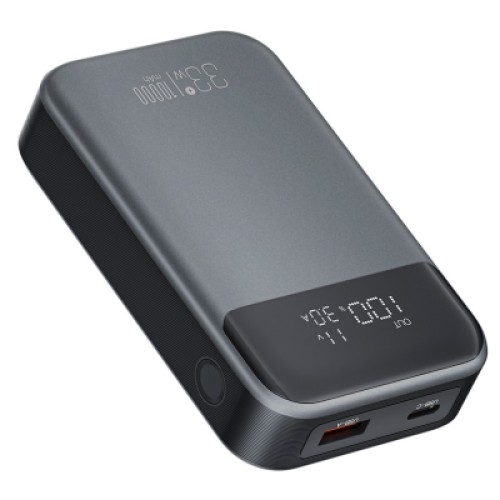 Батарея универсальная XO 10000mAh, PD/30W, QC/22.5W, PPS/33W, black (PR232_Black)