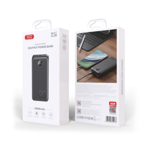 Батарея универсальная XO 20000mAh, PD/20W, QC/22.5W, black (PR239_Black)