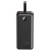 Батарея универсальная XO 30000mAh, PD/20W, QC/22.5W, with light, black (PR240_Black)