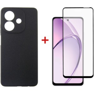 Чехол для мобильного телефона Dengos Oppo A3X Carbon + glass (Black) (DG-KM-123)