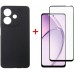 Чехол для мобильного телефона Dengos Oppo A3X Carbon + glass (Black) (DG-KM-123)