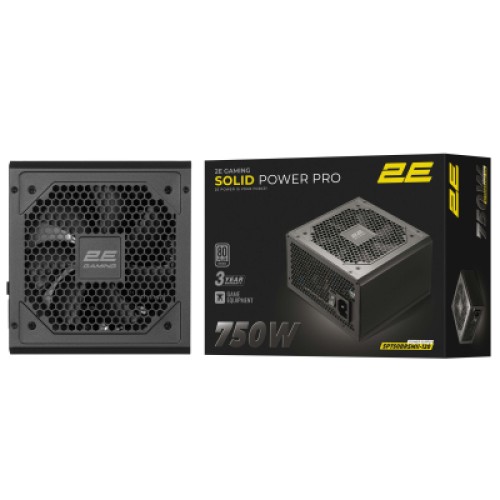 Блок питания 2E 750W GAMING Solid Power Pro (2E-SP750BRSMII-120)
