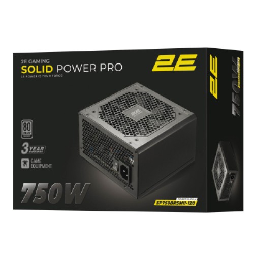 Блок питания 2E 750W GAMING Solid Power Pro (2E-SP750BRSMII-120)
