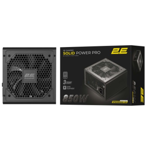 Блок питания 2E 850W GAMING Solid Power Pro (2E-SP850BRSMII-120)