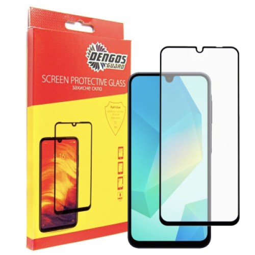 Стекло защитное Dengos Full Glue Samsung Galaxy A16 5G (black) (TGFG-378)