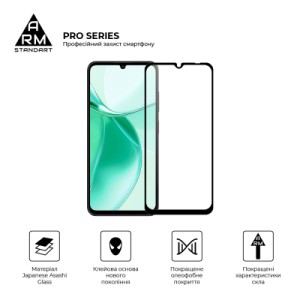 Скло захисне Armorstandart Pro ZTE Blade A35 4G / A55 4G Black (ARM81349)