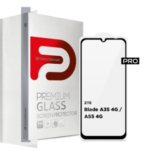 Скло захисне Armorstandart Pro ZTE Blade A35 4G / A55 4G Black (ARM81349)