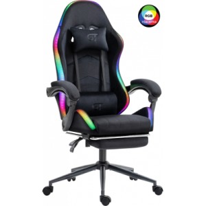 Крісло ігрове GT Racer X-2325 Fabric Black LED (X-2325 Fabric Black L)