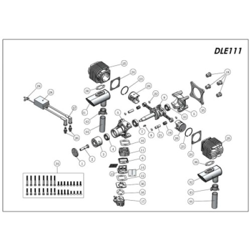 Двигатель для дрона DLE 111 (DLE 111)