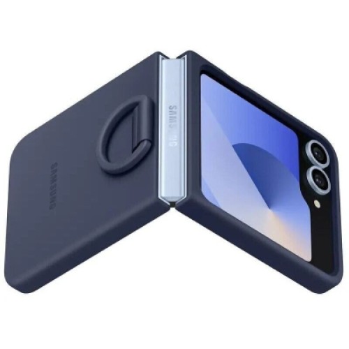 Чехол для мобильного телефона Samsung Silicone Cover with Ring Samsung Galaxy Flip 6 Navy (EF-PF741TNEGUA)