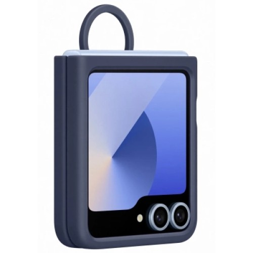 Чехол для мобильного телефона Samsung Silicone Cover with Ring Samsung Galaxy Flip 6 Navy (EF-PF741TNEGUA)