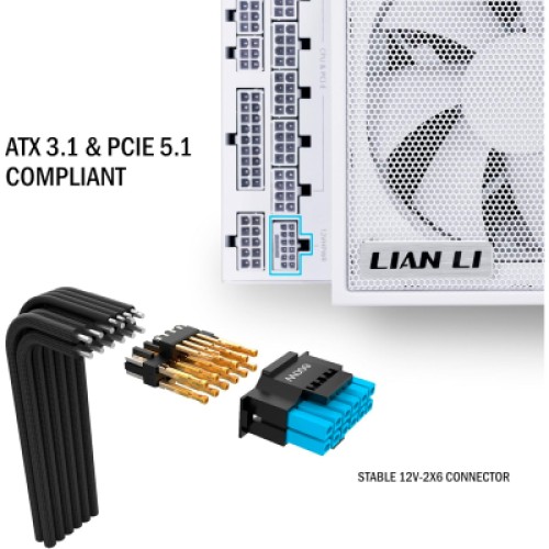 Блок питания Lian Li 1300W EDGE1300 White (G9P.EG1300.WE00.EU)