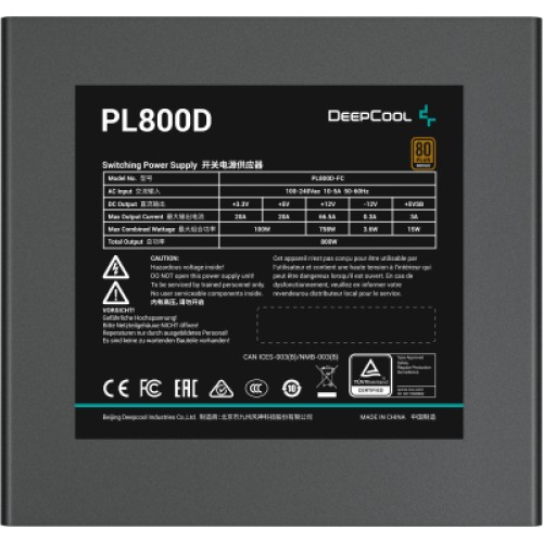 Блок питания Deepcool 800W (PL800D)