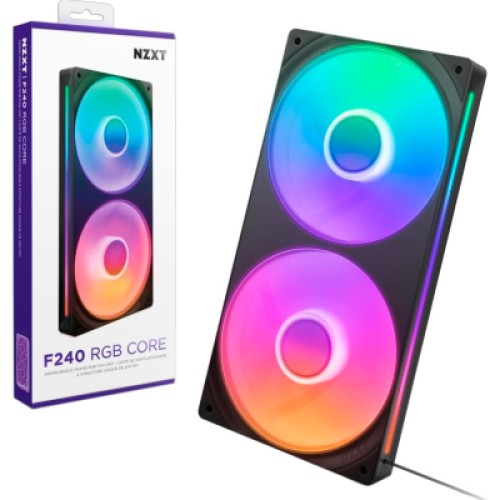 Кулер для корпуса NZXT F240 RGB Core Fan (Single Frame) - Black (RF-U24HF-B1)