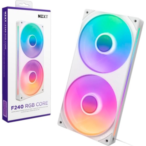 Кулер для корпуса NZXT F240 RGB Core Fan (Single Frame) - White (RF-U24HF-W1)