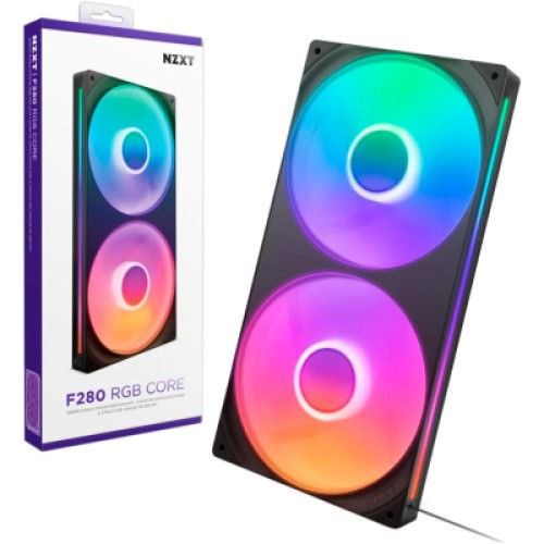 Кулер для корпуса NZXT F280 RGB Core Fan (Single Frame) - Black (RF-U28HF-B1)