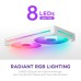 Кулер для корпуса NZXT F280 RGB Core Fan (Single Frame) - White (RF-U28HF-W1)