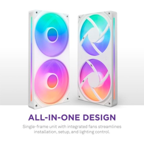 Кулер для корпуса NZXT F280 RGB Core Fan (Single Frame) - White (RF-U28HF-W1)