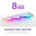 Кулер для корпуса NZXT F360 RGB Core Fan (Single Frame) - White (RF-U36HF-W1)