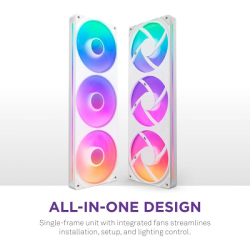 Кулер для корпуса NZXT F360 RGB Core Fan (Single Frame) - White (RF-U36HF-W1)