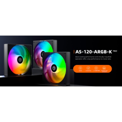 Кулер для корпуса ID-Cooling AS-120-ARGB-K TRIO