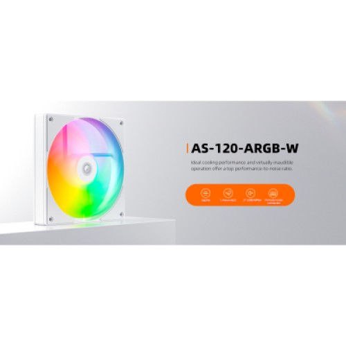Кулер для корпуса ID-Cooling AS-120-ARGB-W