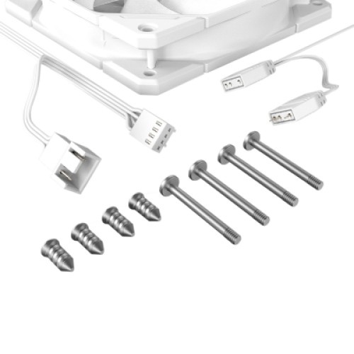 Кулер для корпуса ID-Cooling TF-12025-PRO ARGB TRIO WHITE