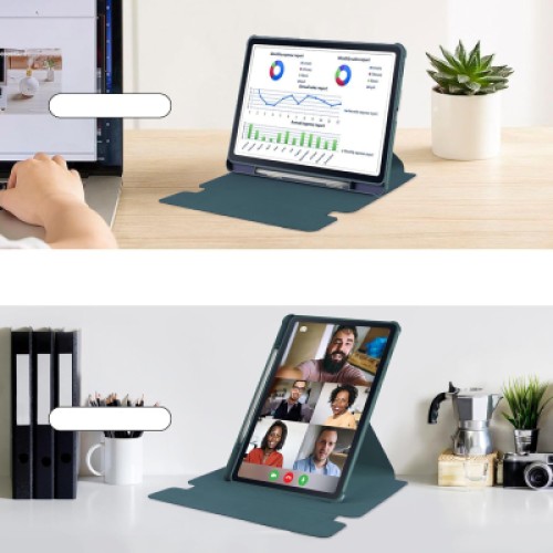 Чехол для планшета BeCover 360° Rotatable + Keyboard Samsung Tab S6 Lite (2024) 10.4" P620/P625/P627 Dark Green (712589)