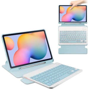 Чехол для планшета BeCover 360° Rotatable + Keyboard Samsung Tab S6 Lite (2024) 10.4" P620/P625/P627 Light Blue (712590)