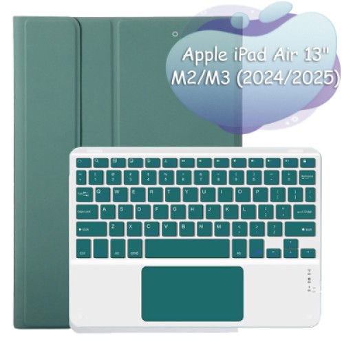 Чехол для планшета BeCover Keyboard+TouchPad Apple iPad Air 13" M2/M3 (2024/2025) Dark Green (712603)