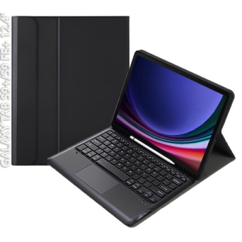 Чехол для планшета BeCover Keyboard+TouchPad Samsung Tab S9 Plus (SM-X810/SM-X816)/S9 FE Plus (SM-X610/SM-X616) 12.4" Black (712368)