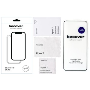 Стекло защитное BeCover Poco F6 Pro 10D Black (712586)