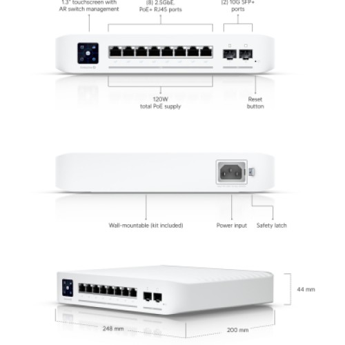 Коммутатор сетевой Ubiquiti USW-PRO-8-POE